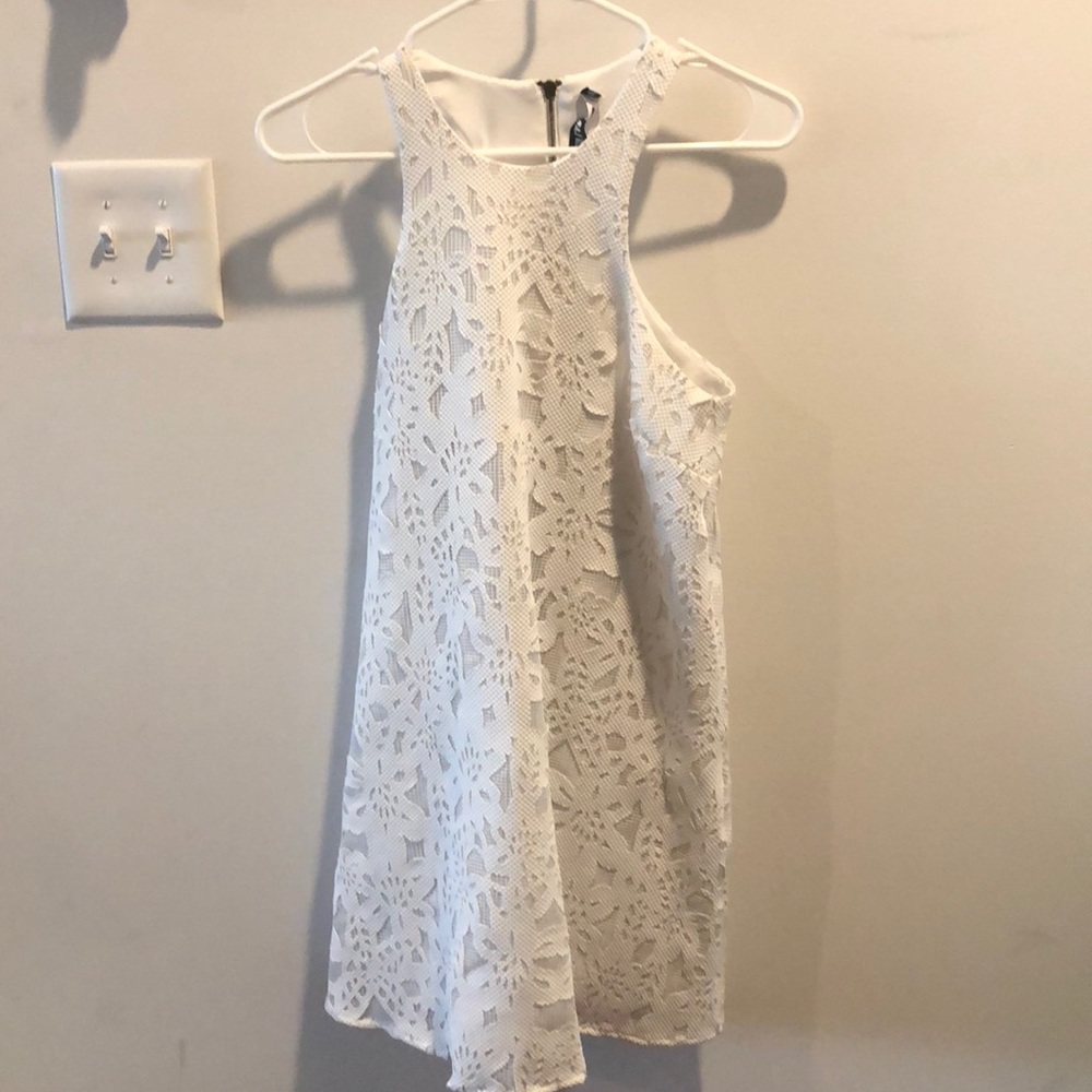 🌹 EUC Design Lab Lord &Taylor XS White Mini Dress